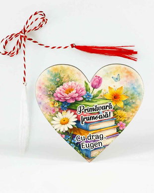 Martisor cu flori pentru profesoare