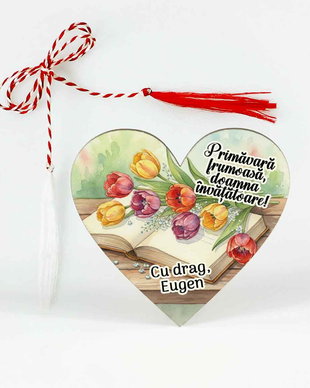 Martisor personalizat invatatoare