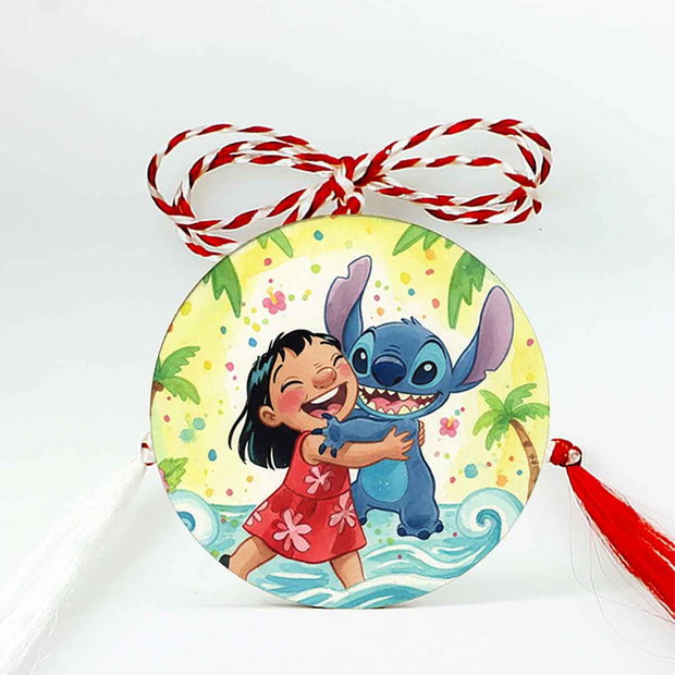 Mărțișor personalizat pentru copii cu Lilo și Stitch