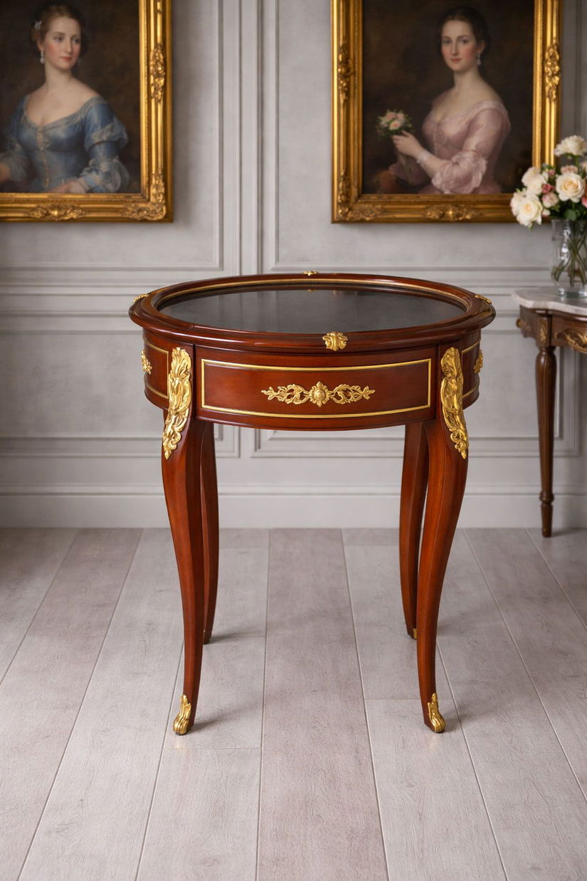 Vitrina bijuterii din lemn masiv furniruit