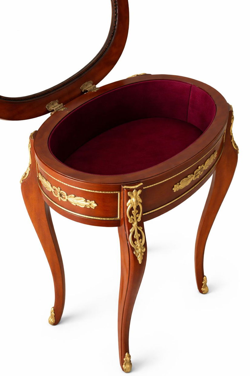 Vitrina bijuterii din lemn masiv furniruit