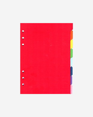 SEPARATOARE INDEX A5 - Set 8 Dividere Caiete Mecanice Ethnoloop/Leitz