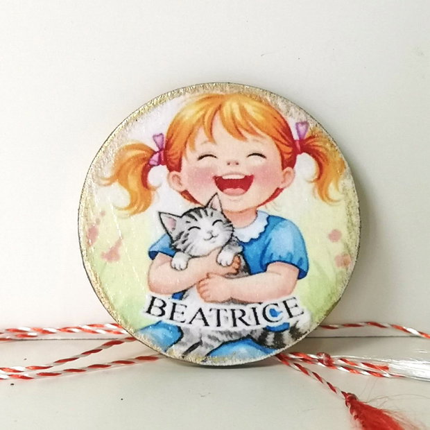 Martisor personalizat cu nume
