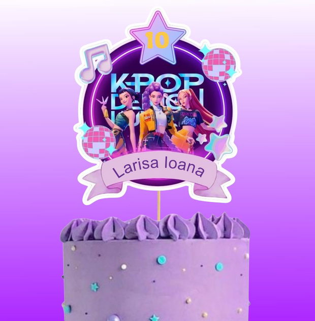 Topper tort K-pop vânătorii de demoni