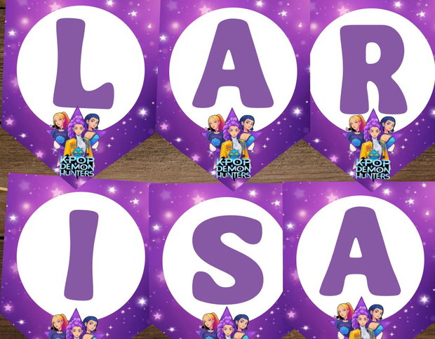 Ghirlanda K-pop vânătorii de demoni personalizata