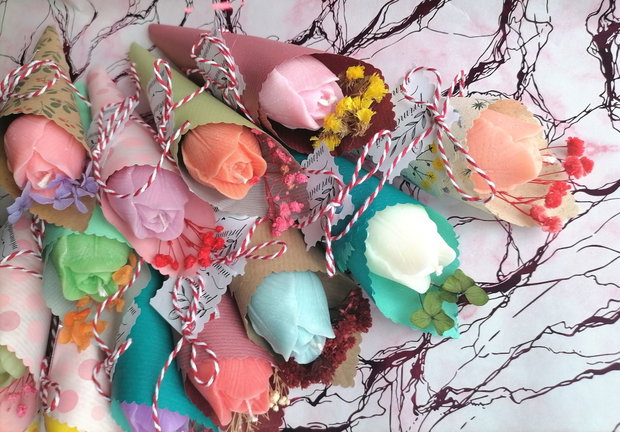 Mărțișoare handmade parfumate lalele delicate, unice și naturale!