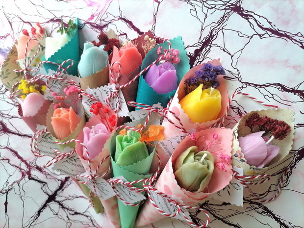 Mărțișoare handmade parfumate lalele delicate, unice și naturale!