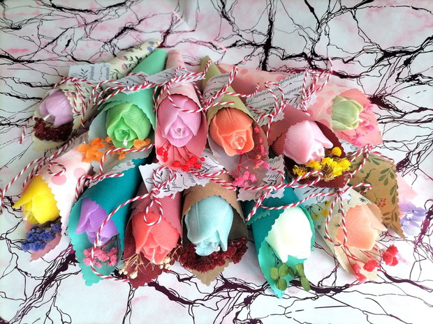 Mărțișoare handmade parfumate lalele delicate, unice și naturale!