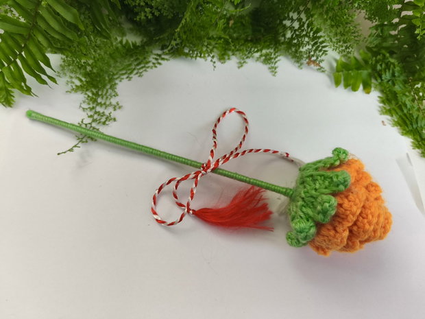 Trandafir croșetat #martisor