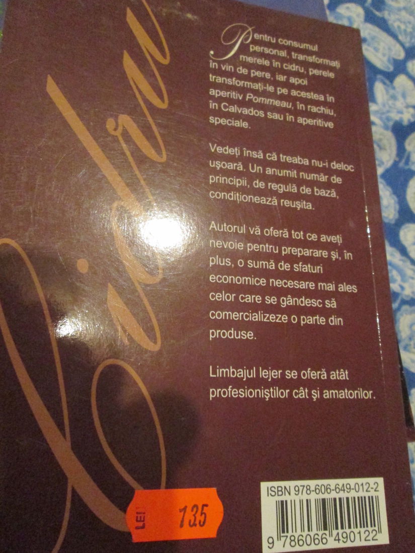 2012 Cidru,vin din pere, rachiu si calvados