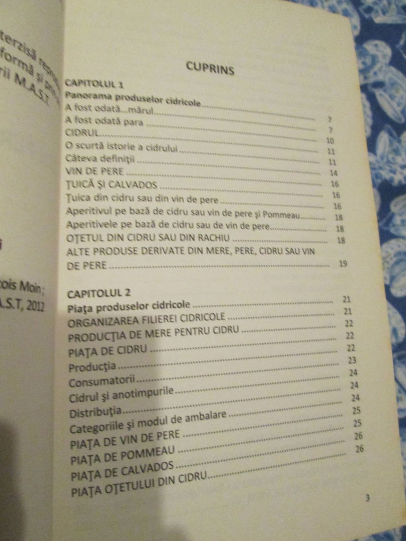 2012 Cidru,vin din pere, rachiu si calvados
