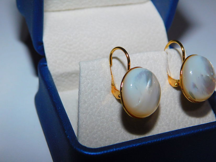 House of Pearls, cercei noi perle naturale de apa dulce , sidefati