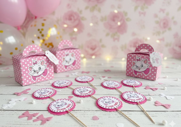 Toppere baby Pisicuța Marie personalizate