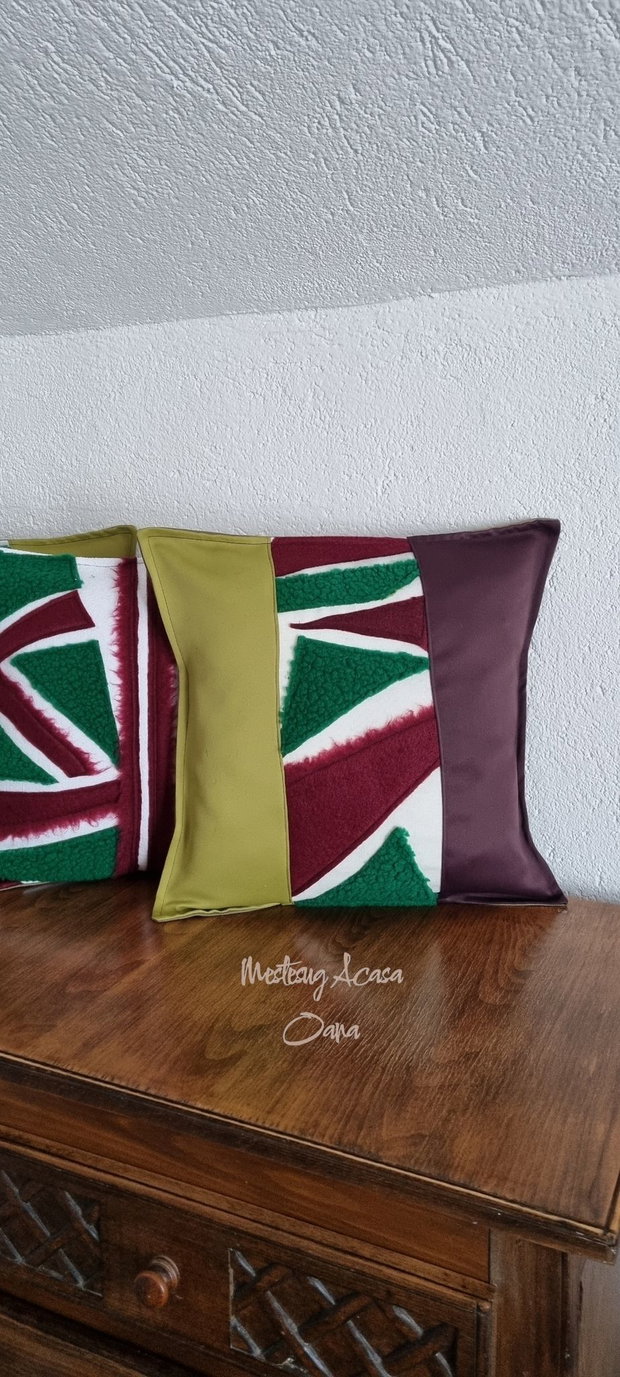 Set de 5 perne decorative - model abstract