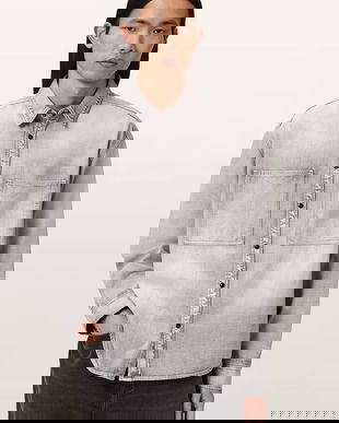 AllSaints cămașă jeans AL