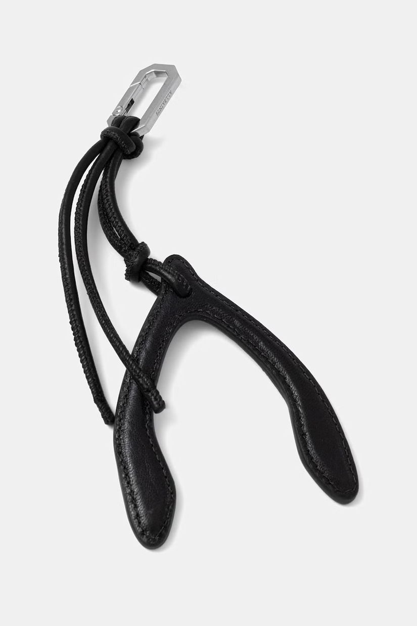 AllSaints breloc de piele WISHBONE