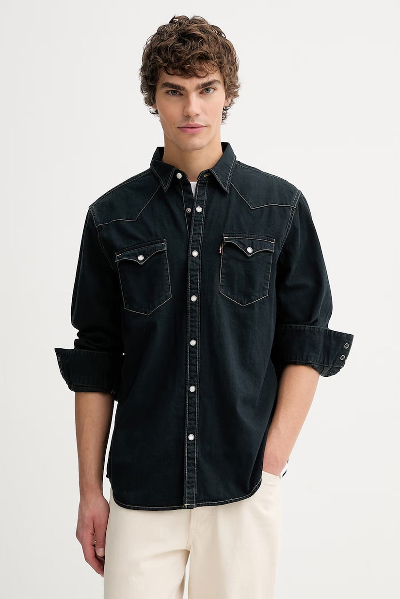 Levi's cămașă jeans BARSTOW WESTERN STANDARD