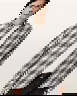 AllSaints cămașă din bumbac KELBY