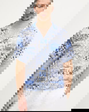 Paul&Shark cămașă de in