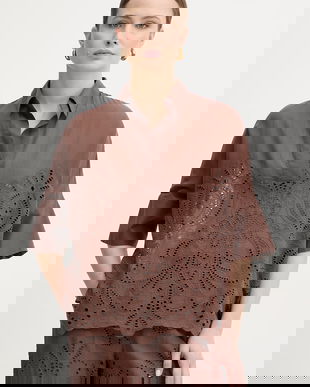 Ermanno Firenze bluză din bumbac