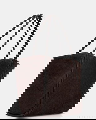 Answear.LAB geanta de mana din piele intoarsa