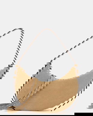 Tory Burch geantă de mână din piele întoarsă Romy