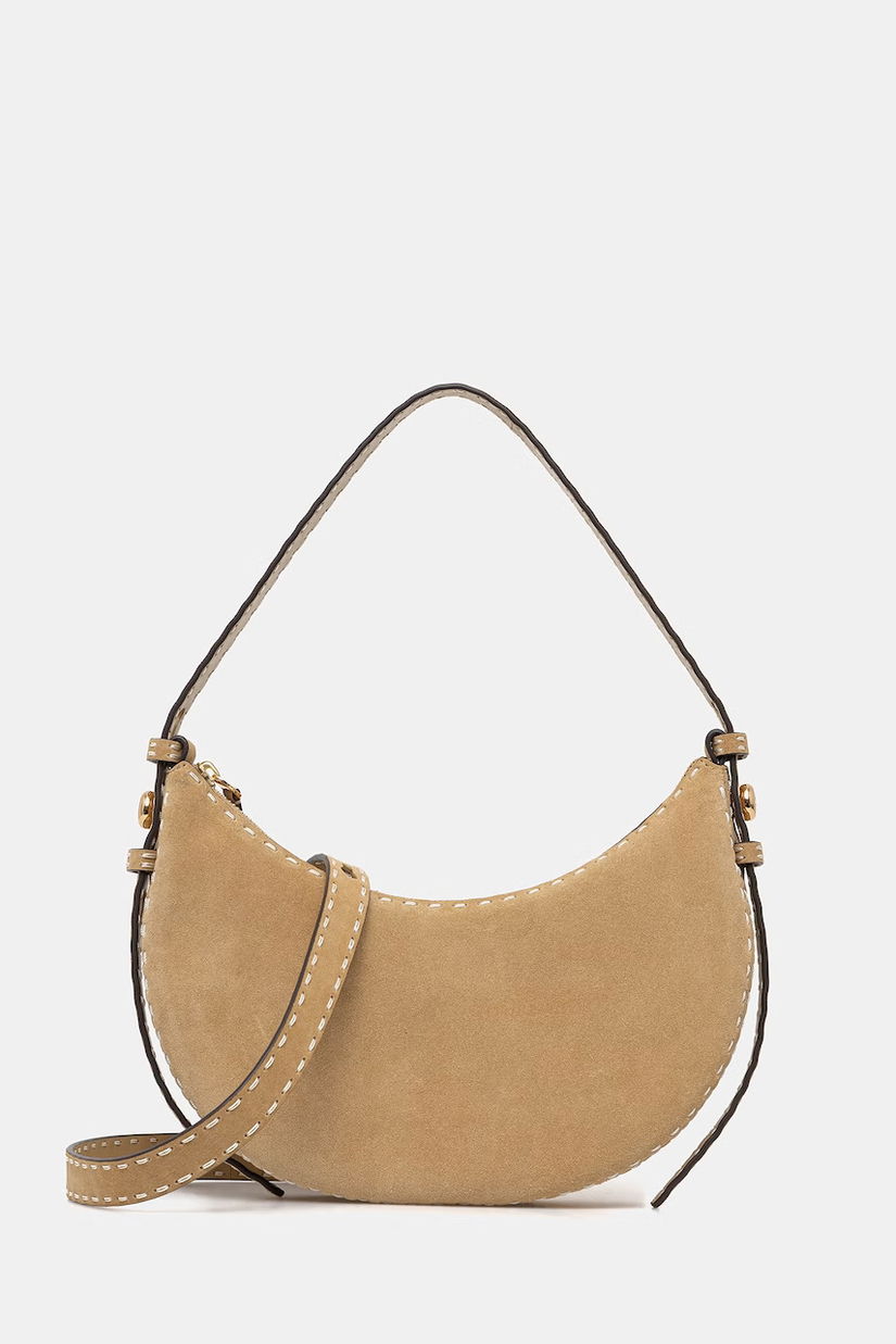 Tory Burch geantă de mână din piele întoarsă Romy