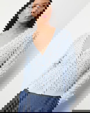 Medicine cardigan din bumbac