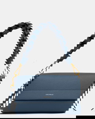 Coccinelle poșetă de piele BOHEME GRANA DOUBLE