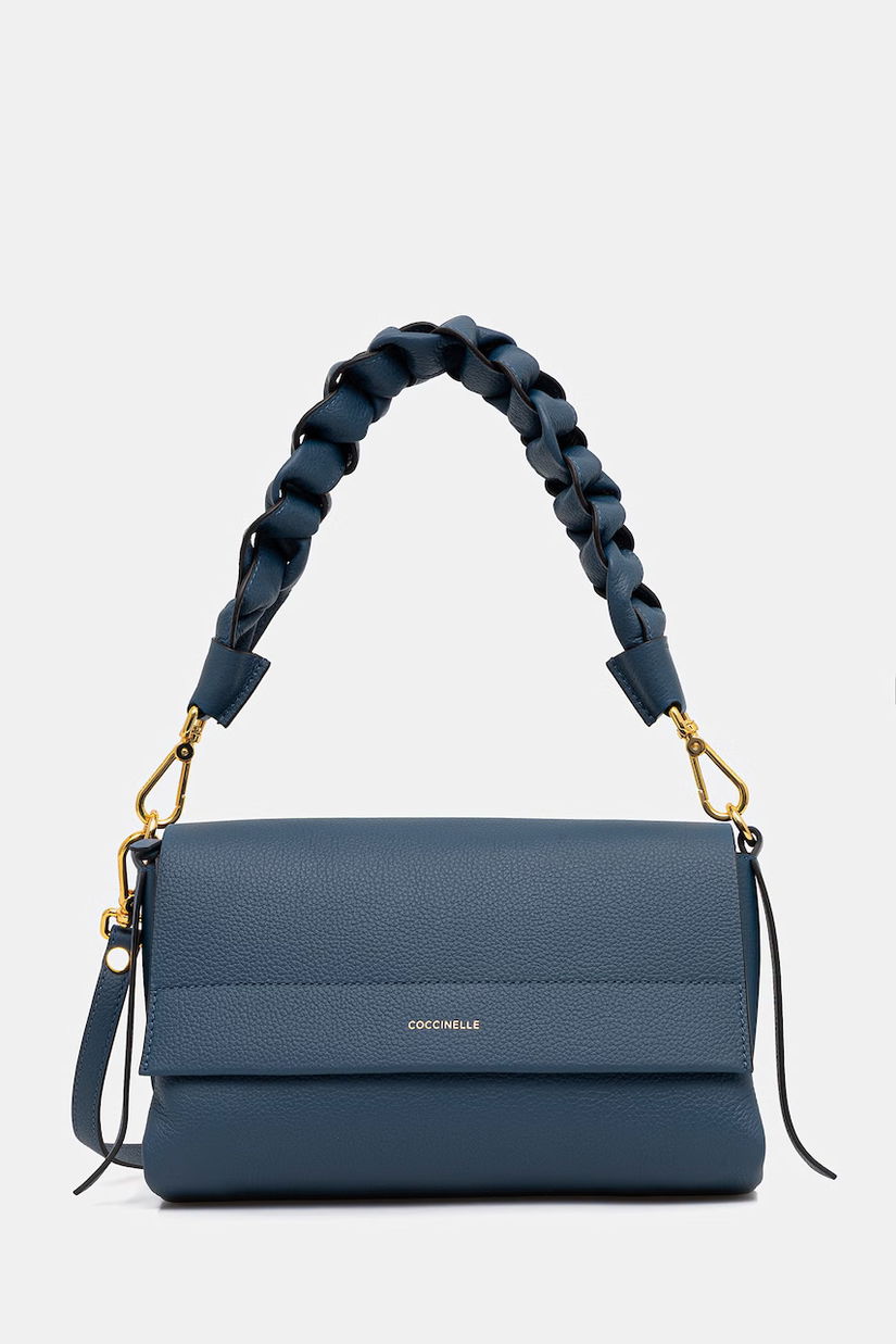 Coccinelle poșetă de piele BOHEME GRANA DOUBLE