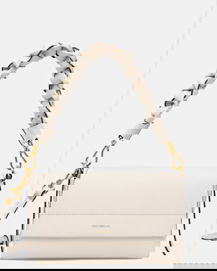 Coccinelle poșetă de piele BOHEME GRANA DOUBLE