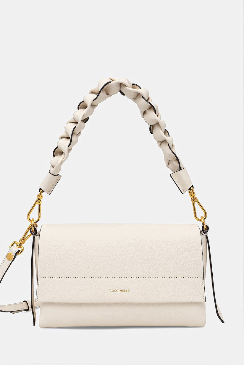 Coccinelle poșetă de piele BOHEME GRANA DOUBLE