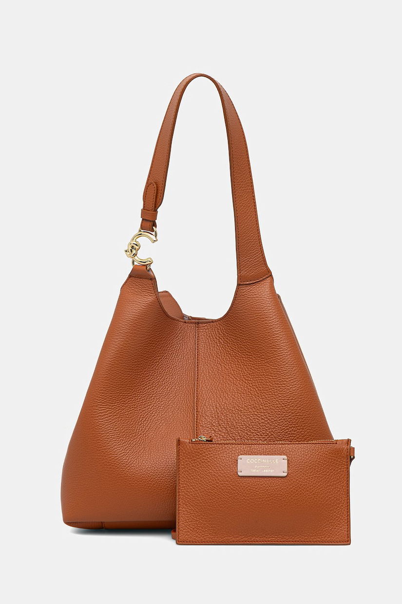 Coccinelle poșetă de piele COCCINELLE C-EASY