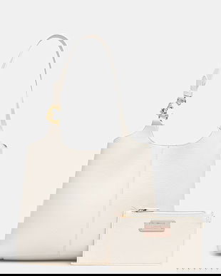 Coccinelle poșetă de piele COCCINELLE C-EASY