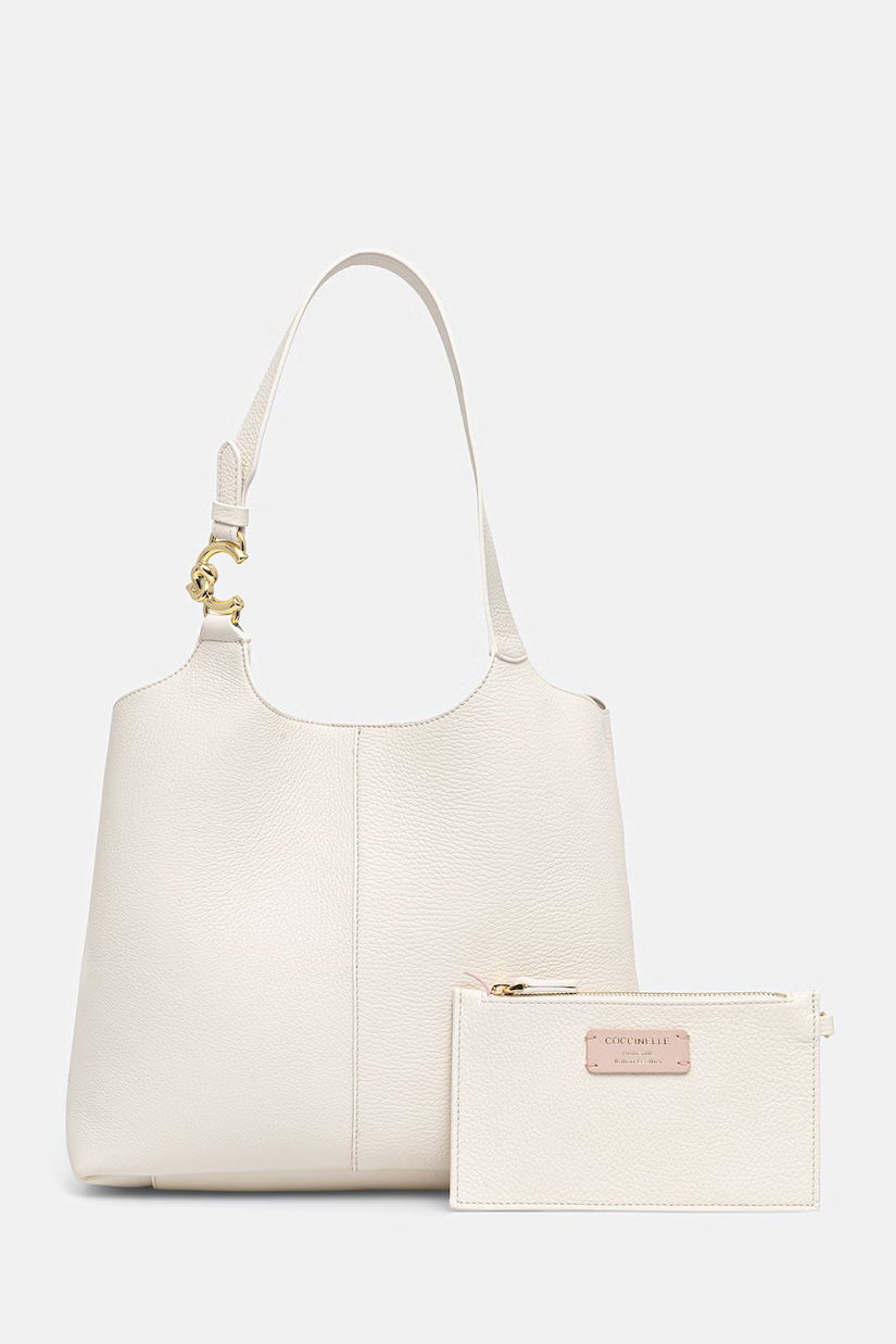 Coccinelle poșetă de piele COCCINELLE C-EASY