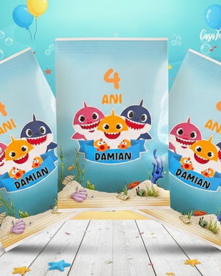 Pungulițe dulciuri Baby shark