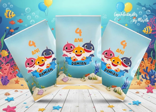 Pungulițe dulciuri Baby shark