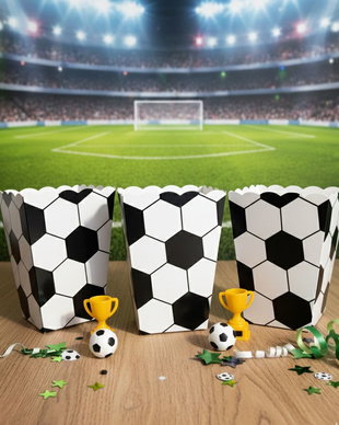 Cutii popcorn Fotbal