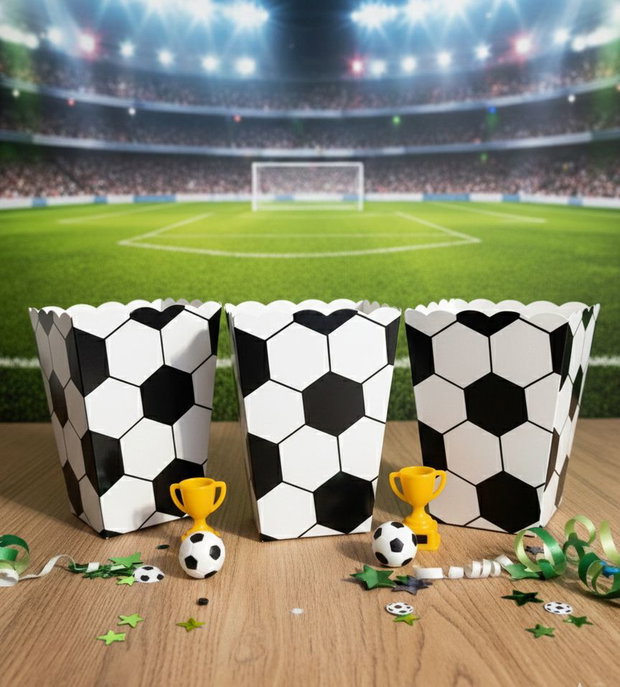 Cutii popcorn Fotbal