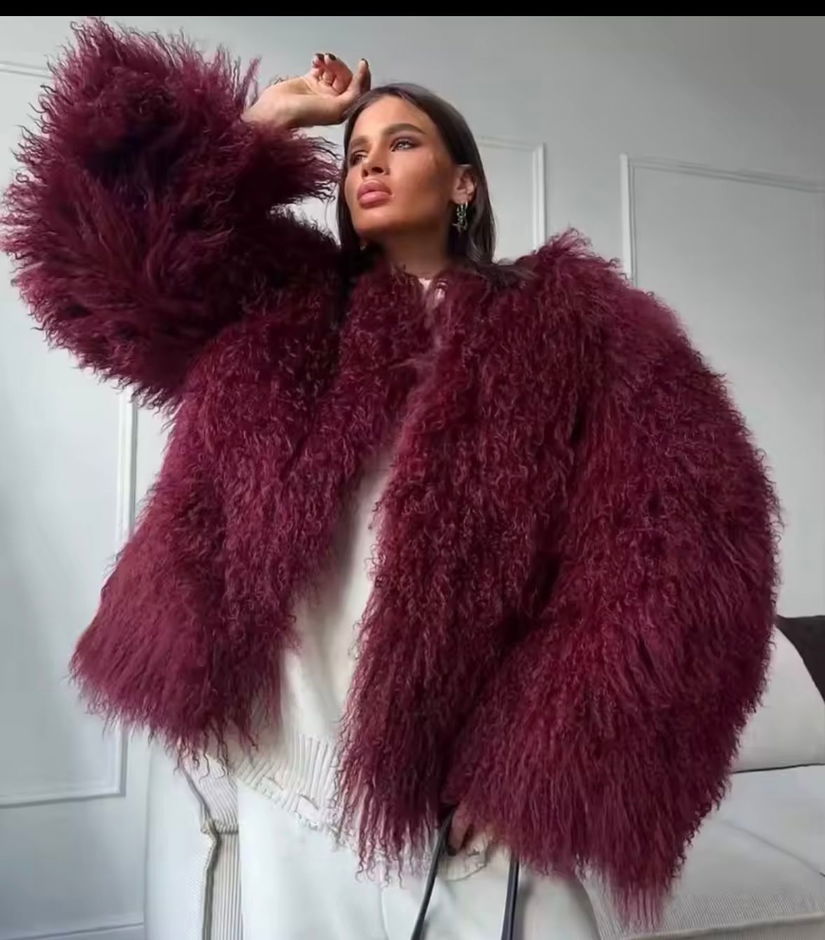 Blană de oaie mongoleza