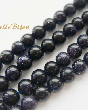 (10 bucati) Blue goldstone 4 mm