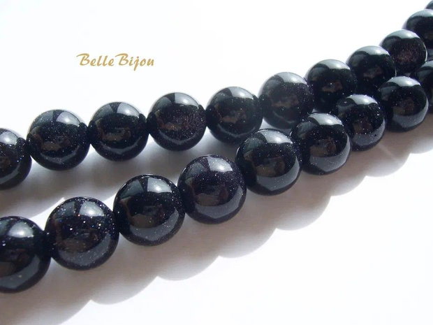 Blue goldstone 8 mm