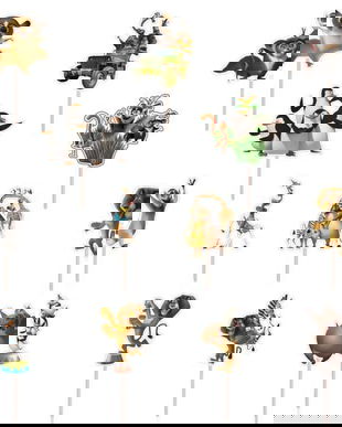 Set figurine tort/brioșe Madagascar, Bita Decorations, Photo Paper Glossy