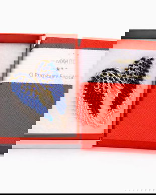 Broșă Elegantă Aripi de Inger Albastre &ndash; Accesoriu de Primăvară