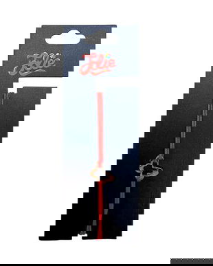 Brățară din inox argintiu cu șnur roșu pentru copii, model Fluture Delicat, reglabilă