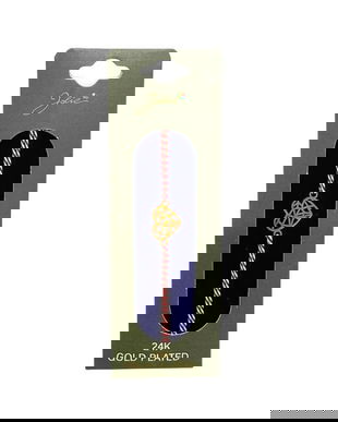 Mărțișor Brățară cu Inimă , Placată cu Aur 24K, Șnur Tradițional Roșu-Alb