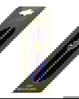 Mărțișor Brățară cu Copacul Vieții, Placată cu Aur 24K, Șnur Tradițional Roșu-Alb