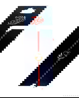 Brățară din inox argintiu cu șnur roșu pentru copii, model Fluturaș, reglabilă