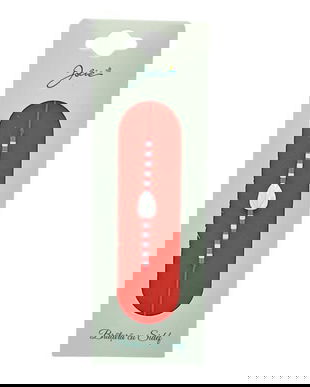 Brățară cu șnur roșu și element din sidef, model Frunză, reglabilă