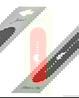 Brățară Mărțișor cu Sidef, pandantiv semilună, șnur roșu reglabil